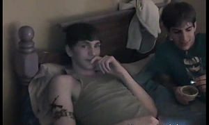 Straight teen in a gay Threesome gay lovemaking