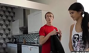 Beautiful Teen Fucks Accidental Scrounger For Cash Proceed Nerdy BF