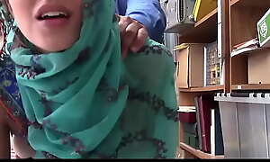 Hijab Wearing teen Blackmailed and Fucked For Stealing