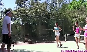 Tennis coach ramrods eccentric teens on the enclosure