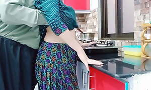 Desi Wife Fucked In Kitchen Measurement She Is Conclave Concoct