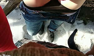 Cumming there my panties and pull them up Outdoor