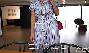 Step Son fucks Step Mom stingy ANAL be expeditious for first time while Dad is not dwelling