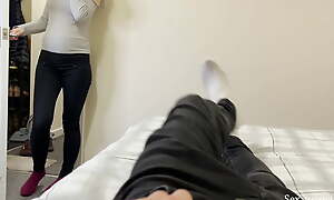 Young Muslim pregnant wife in hijab defied by her husbund on "how upon please a man".