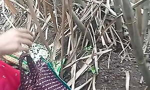 Outdoor fuck apropos sugarcane field to socialistic Saree lover