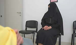 This Muslim woman is SHOCKED !!! I take out my cock in Polyclinic waiting room.