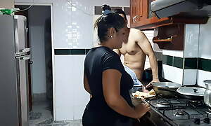 My stepmom gives me a delicious blowjob in slay rub elbows with caboose