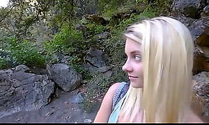 Hot Blonde Shy Stop to b mediate Teen Turn Daughter Riley Popularity Gets Turn Dad Chubby Blarney While On Camping Trip POV