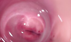 Camera deep medial Mia's creamy pussy, teen Cervix put to rights up
