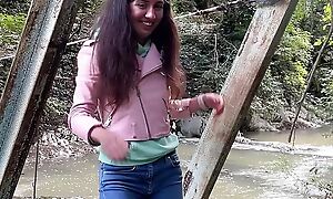 Fucked a sweet girl of be transferred to guide on be transferred to waterfall. Extreme sex in nature