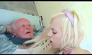 horny grandad fucked wide of a juvenile comme â€¡a lawful period teen