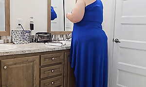 Woman In Lavatory With Panty Down, Was Very Surprised Later on Stranger Accidentally Walked In (Role Playing)