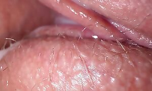 Extremely closeup making love with friend's fiance, tight creamy fuck and cum on pussy
