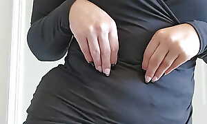 Horny Teacher Strip Off approximately her Black Undergarments and Brush someone off After