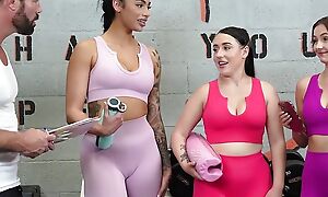 BFFS Don't Be able be useful to Gym Memberships feat. Brookie Blair, Serena Wen & Ariana Starr - TeamSkeet