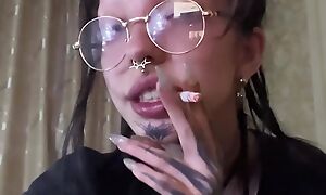hippie girl loves far fuck themselves in all holes