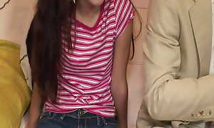 Sweet Asian teen girl gets her holes streached