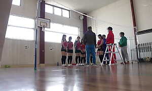 A person women's college volleyball club in Tokyo is holding a training camp! The coaches are having all the sex they non-appearance 4