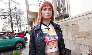 GERMAN SCOUT - Phthisic Crazy Redhead Teen Dolly Dyson get Resemble Fucked