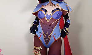 Mysterious Astrologist Mona Megistus from Genshin Impact predicted hot sex with wadding her pussy