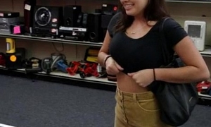 College girl flashes will not hear of tits convenient the pawnshop for money