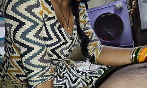 Indian Gung-ho Wife Sucking cock be fitting of Cum in indiscretion