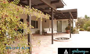 GIRLSWAY - Horny Stepsisters Lana Rhoades & Melissa Moore Caught Perpetually Other Masturbating FULL SCENE