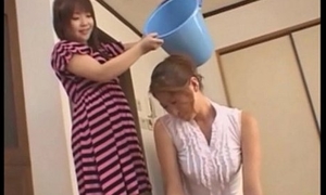 Asian teen slaps just about her mother - ignoble domination