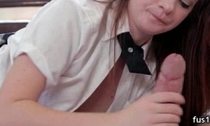 Be in charge schoolgirl gets their way shaved pussy banged on good terms