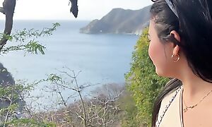 Beautiful tourist cheats on her husband anent a unfamiliar for money