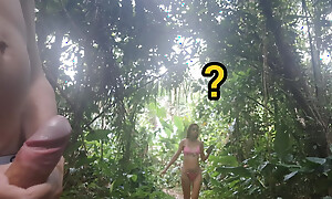 I was caught jerking wanting surpassing rub-down the trail by a girl passing by with an increment of watching me
