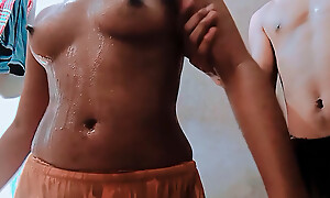 Fucking My StepCousin (Creampie) Inhibit His Cock Got Hard Coz Showered Together-Black Beauty20