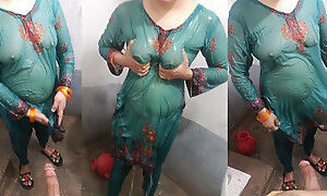 I Play With the addition of My Hot Wife All over Bathroom So X