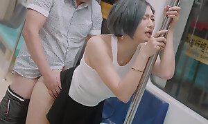 Instalment with Asian horny babe in subway - Perv Milfs n Teens