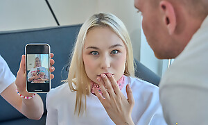 WOW hot stepsister gets anal DP from stepbro added to bf