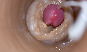 Precum squirting in my pussy Camera In Vagina 4k