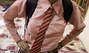 Indian Cute Desi School Girl Condom Mating Video, Indian School Mating Condom Video In Doggy Style