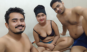 3some.Most beautiful threesome video of two friends fucking this young Girl.Part_01